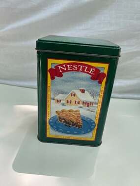 Vintage Nestle Toll House Limited Edition Four Seasons Metal Storage Tin